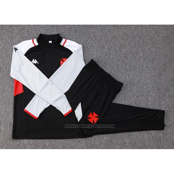 Chandal de Sudadera del CR Vasco da Gama 2023-2024 Negro